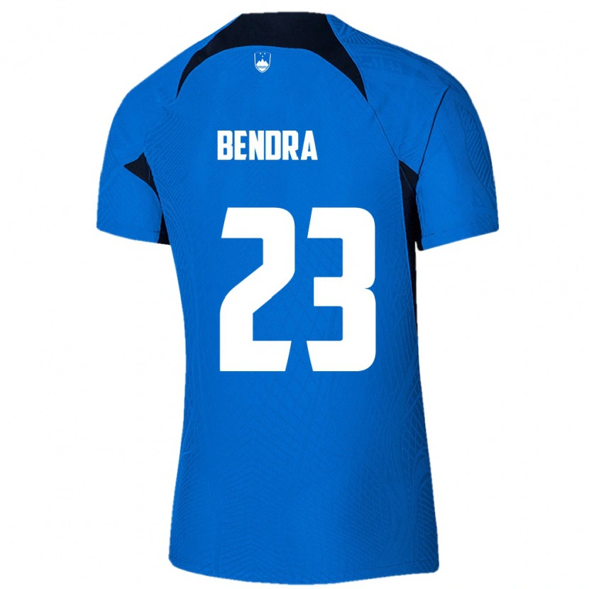 Danxen Dámské Slovinsko Kristjan Bendra #23 Modrá Bílá Daleko Hráčské Dresy 26-28 Dres