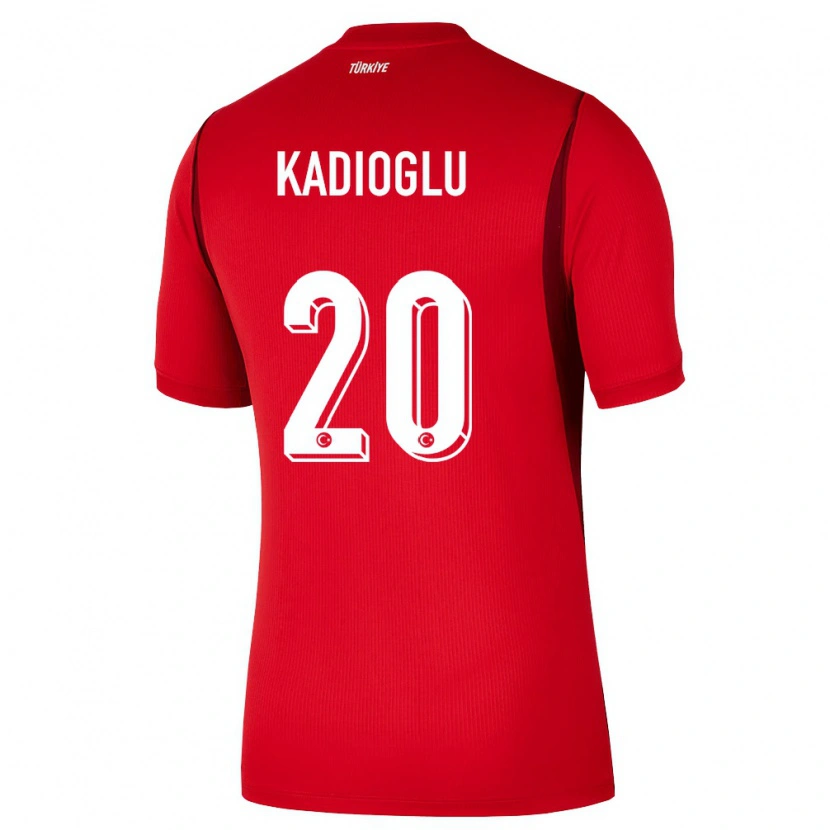 Danxen Dětské Turecko Ferdi Kadıoğlu #20 Červená Vínová Domů Hráčské Dresy 26-28 Dres