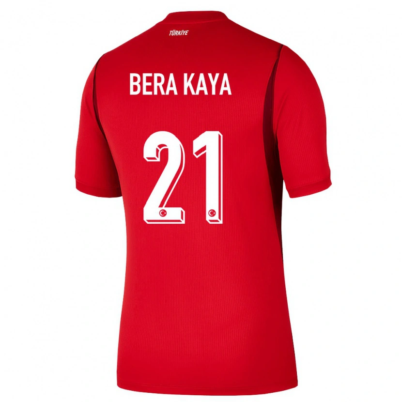 Danxen Dětské Turecko Furkan Bera Kaya #21 Červená Vínová Domů Hráčské Dresy 26-28 Dres
