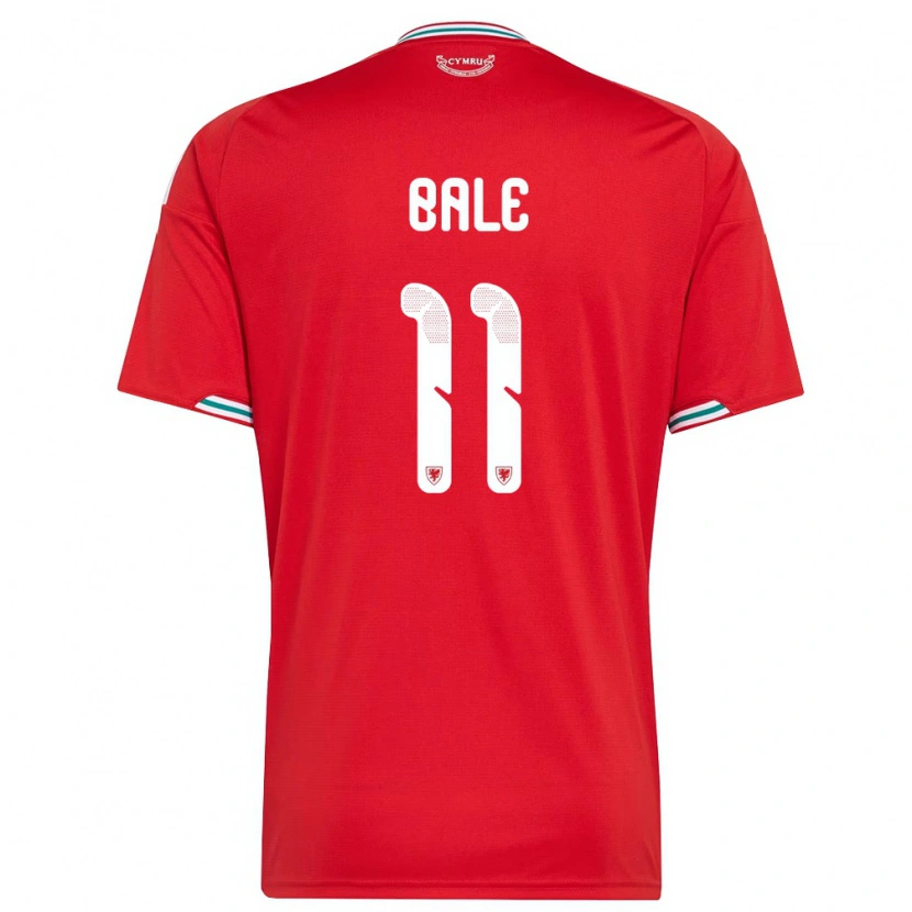 Danxen Dětské Wales Gareth Bale #11 Červená Bílá Zelená Domů Hráčské Dresy 26-28 Dres