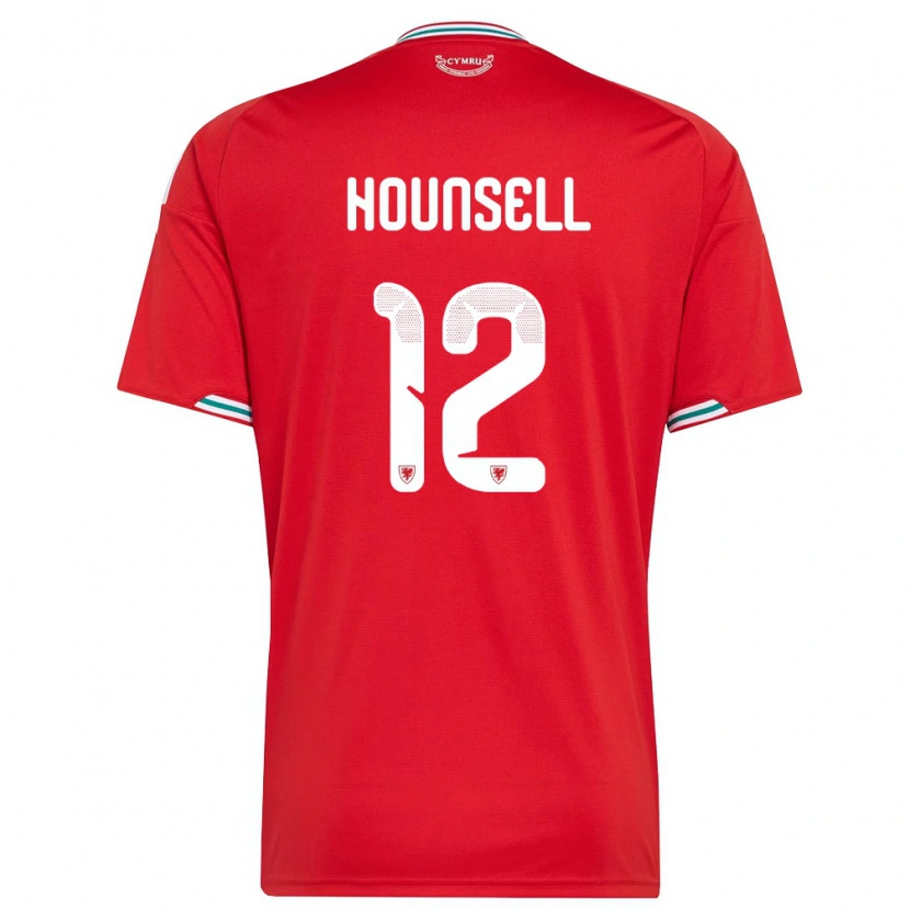 Danxen Dětské Wales Trystan Hounsell #12 Červená Bílá Zelená Domů Hráčské Dresy 26-28 Dres