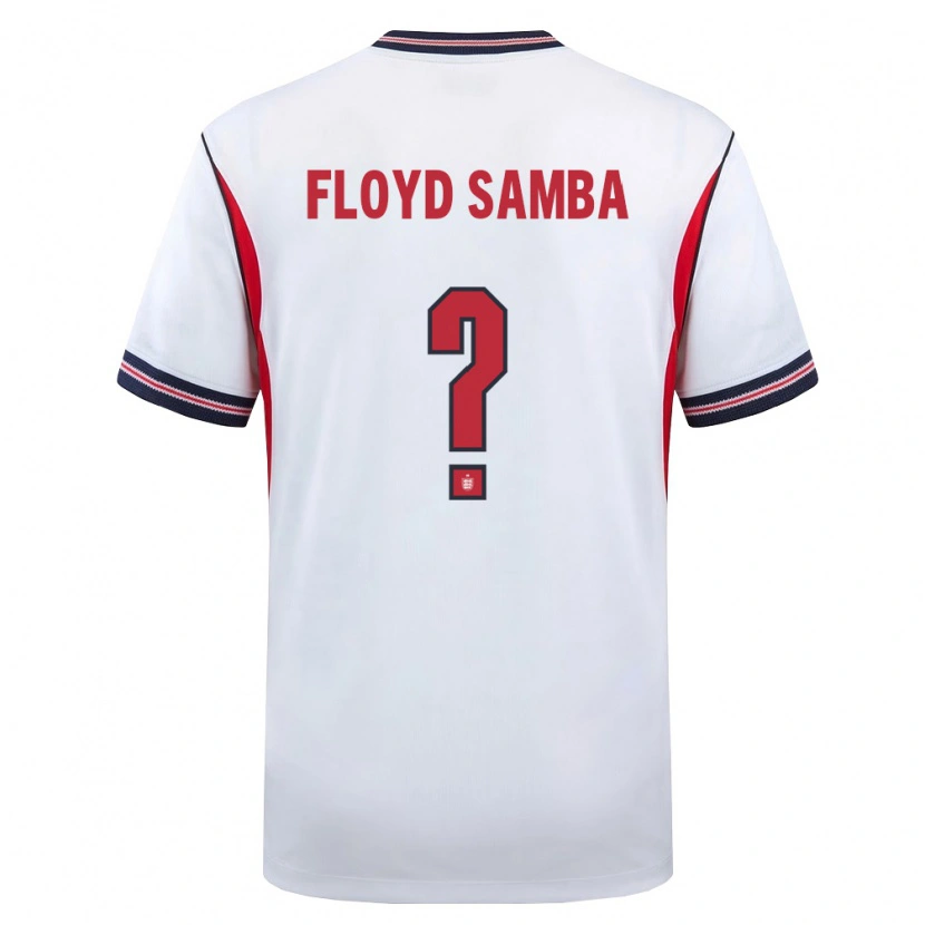 Danxen Dětské Anglie Floyd Samba #0 Bílá Námořnická Červená Domů Hráčské Dresy 26-28 Dres