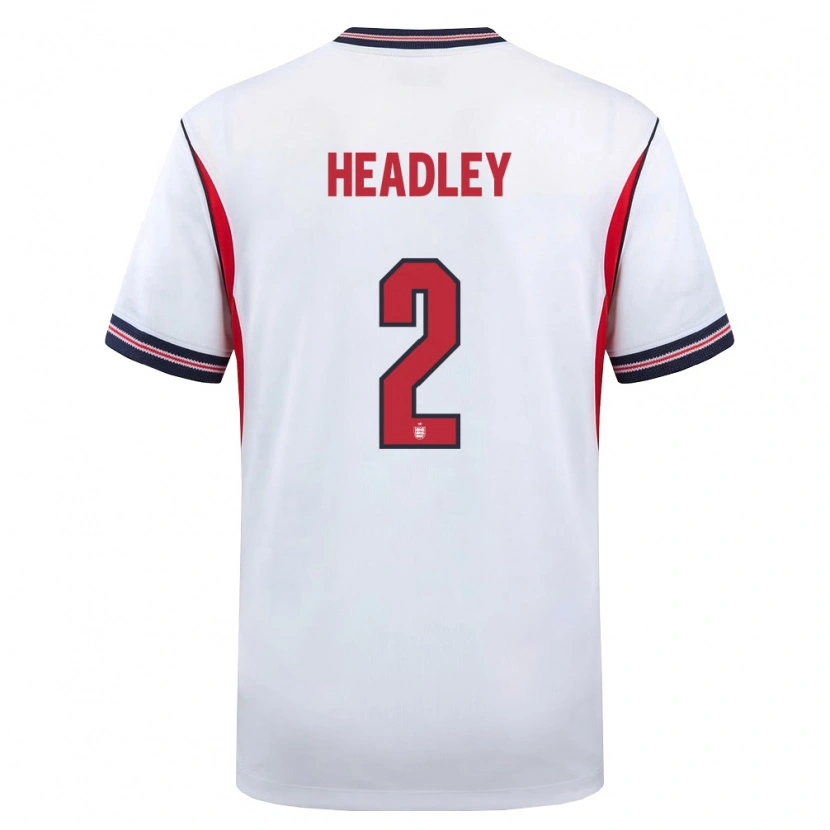 Danxen Dětské Anglie Dante Headley #2 Bílá Námořnická Červená Domů Hráčské Dresy 26-28 Dres