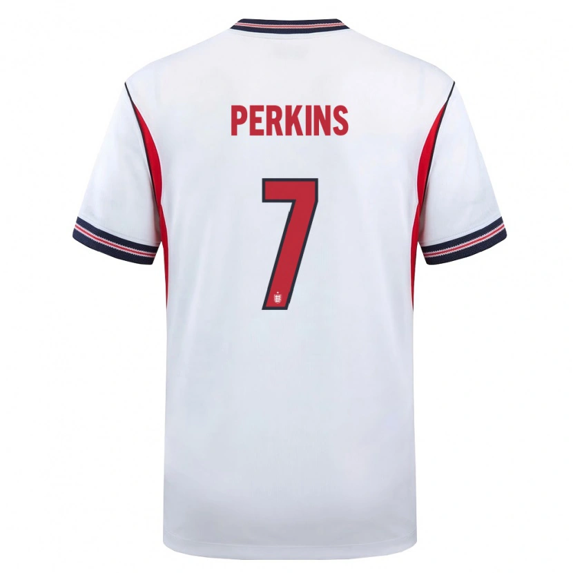 Danxen Dětské Anglie Sonny Perkins #7 Bílá Námořnická Červená Domů Hráčské Dresy 26-28 Dres