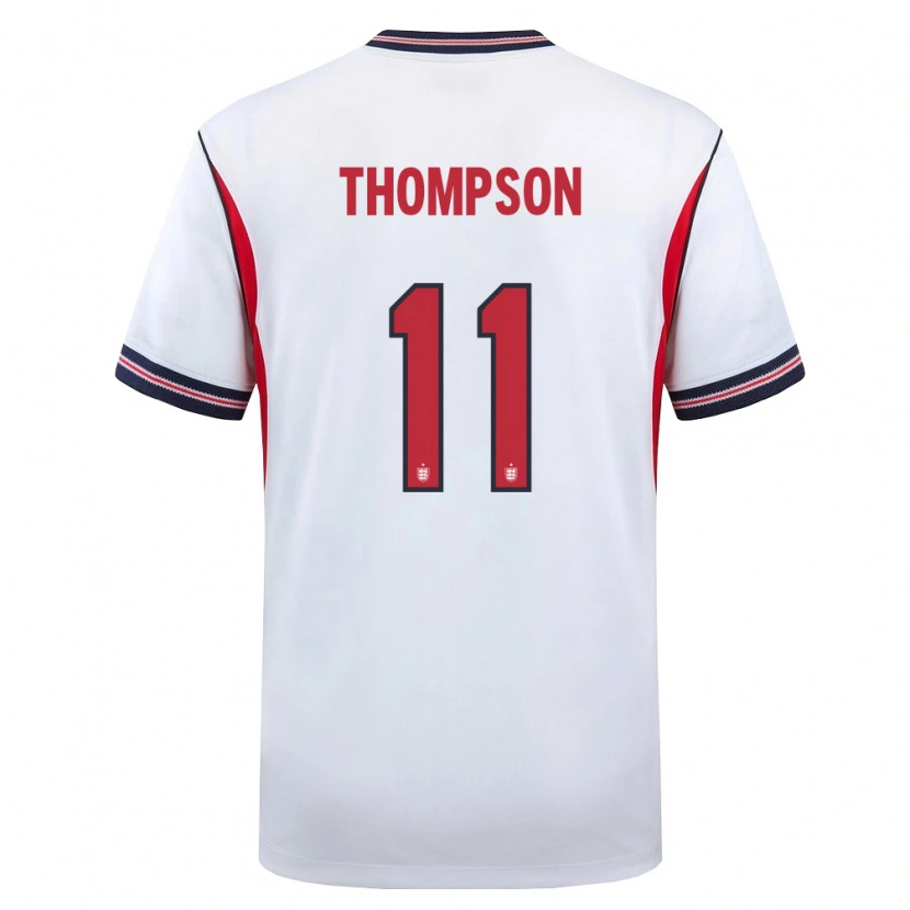 Danxen Dětské Anglie Tynan Thompson #11 Bílá Námořnická Červená Domů Hráčské Dresy 26-28 Dres