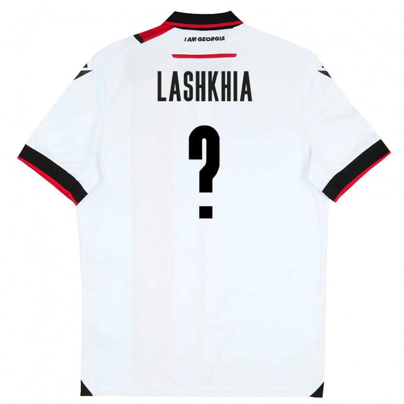 Danxen Dětské Georgia Luka Lashkhia #0 Bílá Černá Červená Domů Hráčské Dresy 26-28 Dres