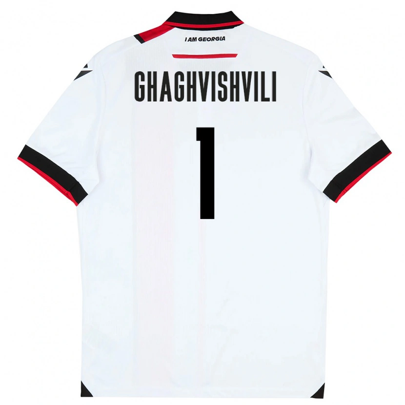 Danxen Dětské Georgia Mate Ghaghvishvili #1 Bílá Černá Červená Domů Hráčské Dresy 26-28 Dres