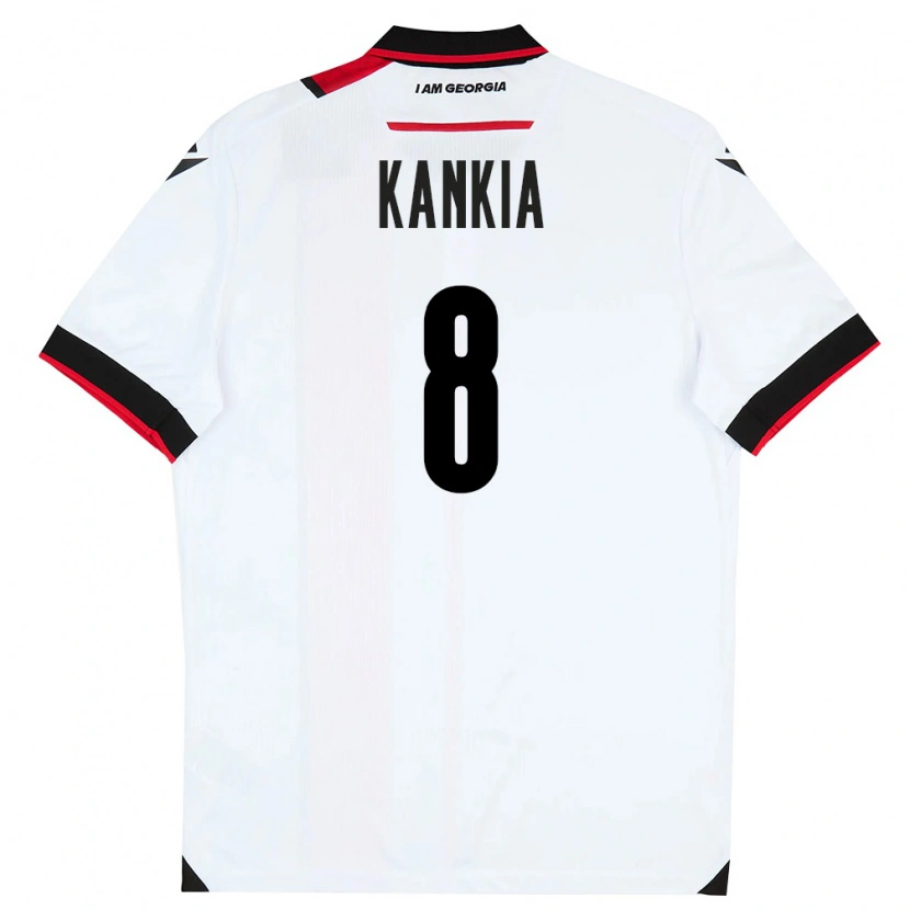 Danxen Dětské Georgia Lizzie Kankia #8 Bílá Černá Červená Domů Hráčské Dresy 26-28 Dres