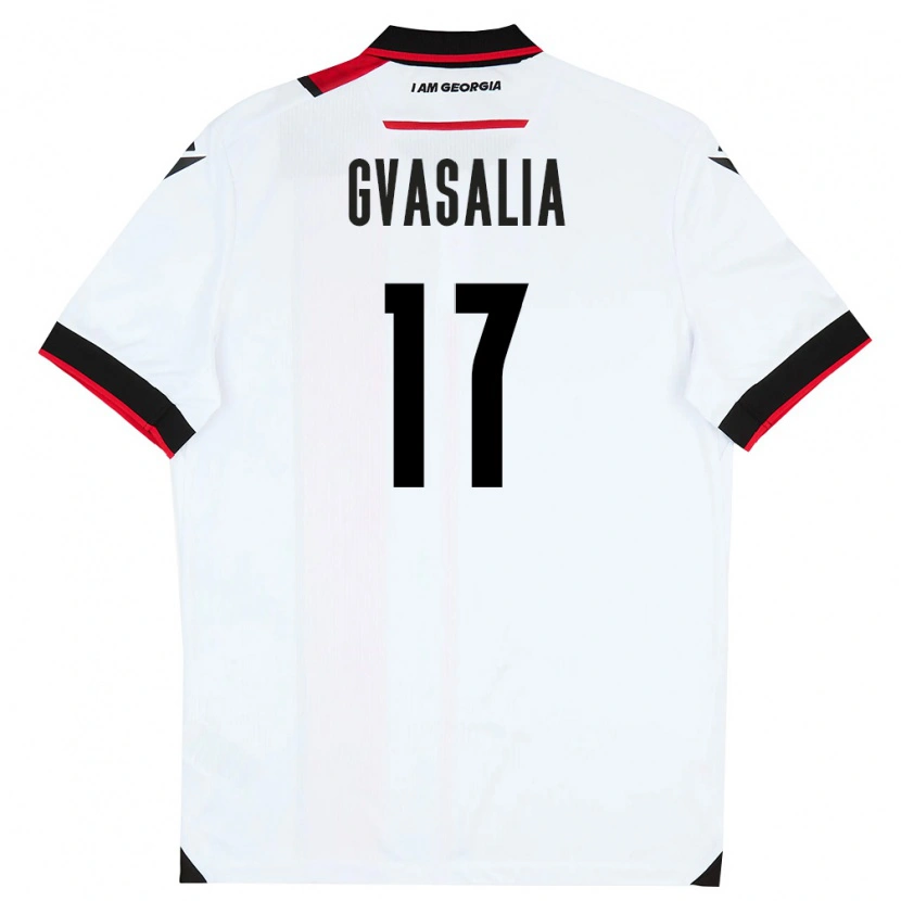 Danxen Dětské Georgia Giorgi Gvasalia #17 Bílá Černá Červená Domů Hráčské Dresy 26-28 Dres