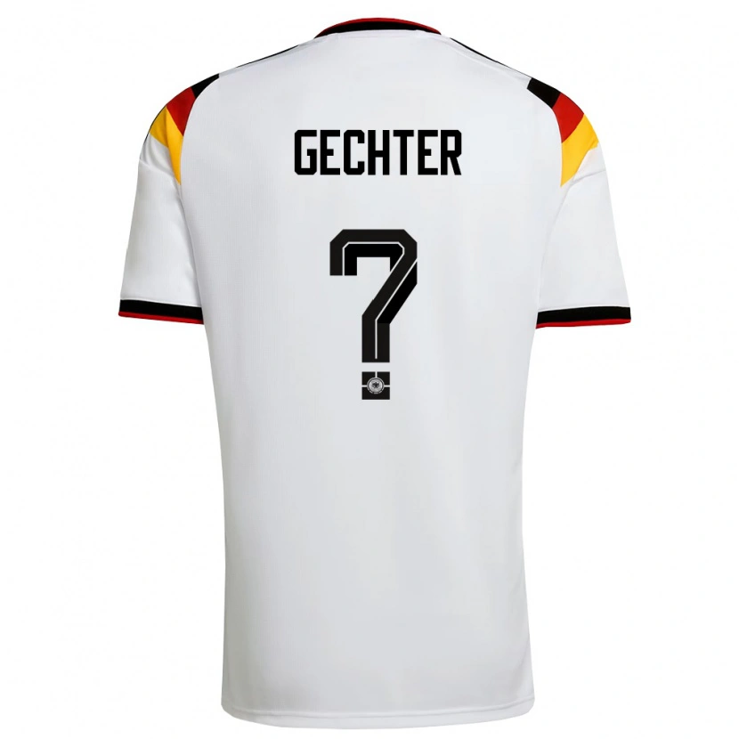 Danxen Dětské Německo Linus Gechter #0 Bílá Černá Červená Domů Hráčské Dresy 26-28 Dres