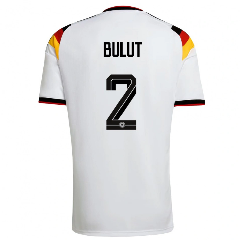 Danxen Dětské Německo Taylan Bulut #2 Bílá Černá Červená Domů Hráčské Dresy 26-28 Dres
