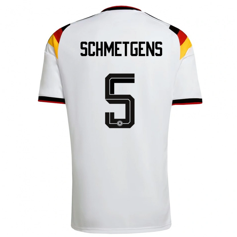Danxen Dětské Německo Mick Schmetgens #5 Bílá Černá Červená Domů Hráčské Dresy 26-28 Dres