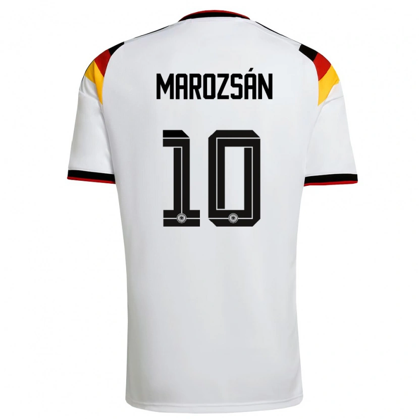 Danxen Dětské Německo Dzsenifer Marozsan #10 Bílá Černá Červená Domů Hráčské Dresy 26-28 Dres