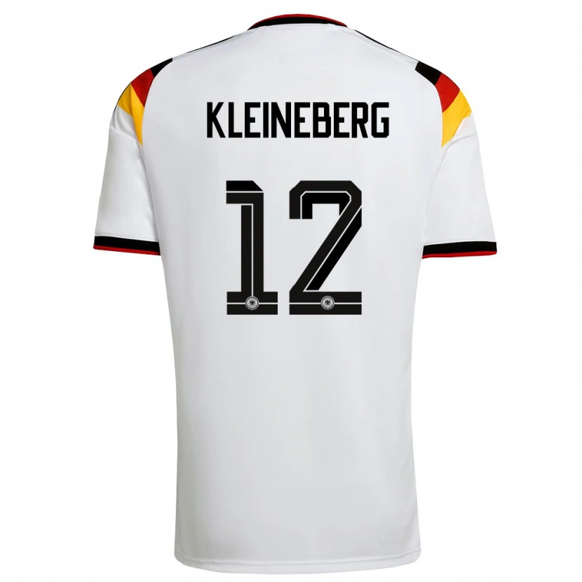 Danxen Dětské Německo Philip Kleineberg #12 Bílá Černá Červená Domů Hráčské Dresy 26-28 Dres