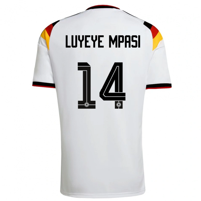 Danxen Dětské Německo Seal Luyeye Mpasi #14 Bílá Černá Červená Domů Hráčské Dresy 26-28 Dres