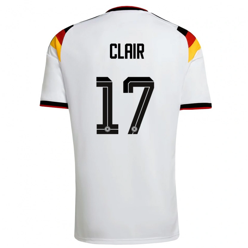 Danxen Dětské Německo Vincent Clair #17 Bílá Černá Červená Domů Hráčské Dresy 26-28 Dres