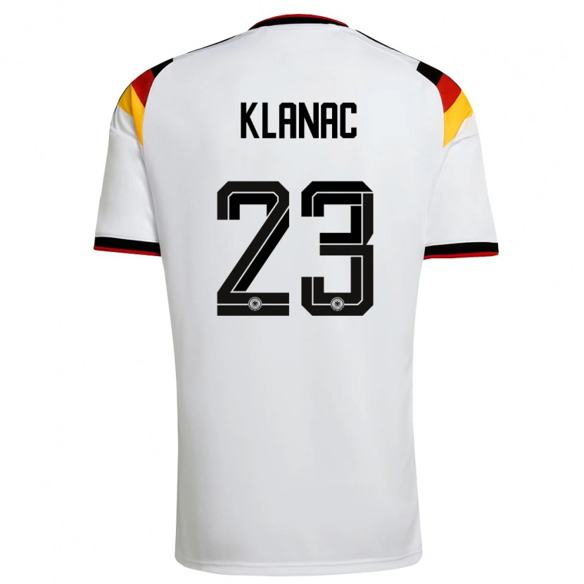 Danxen Dětské Německo Leon Klanac #23 Bílá Černá Červená Domů Hráčské Dresy 26-28 Dres