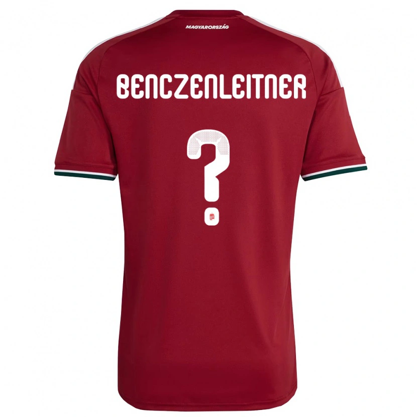 Danxen Dětské Maďarsko Barna Benczenleitner #0 Červená Bílá Zelená Domů Hráčské Dresy 26-28 Dres
