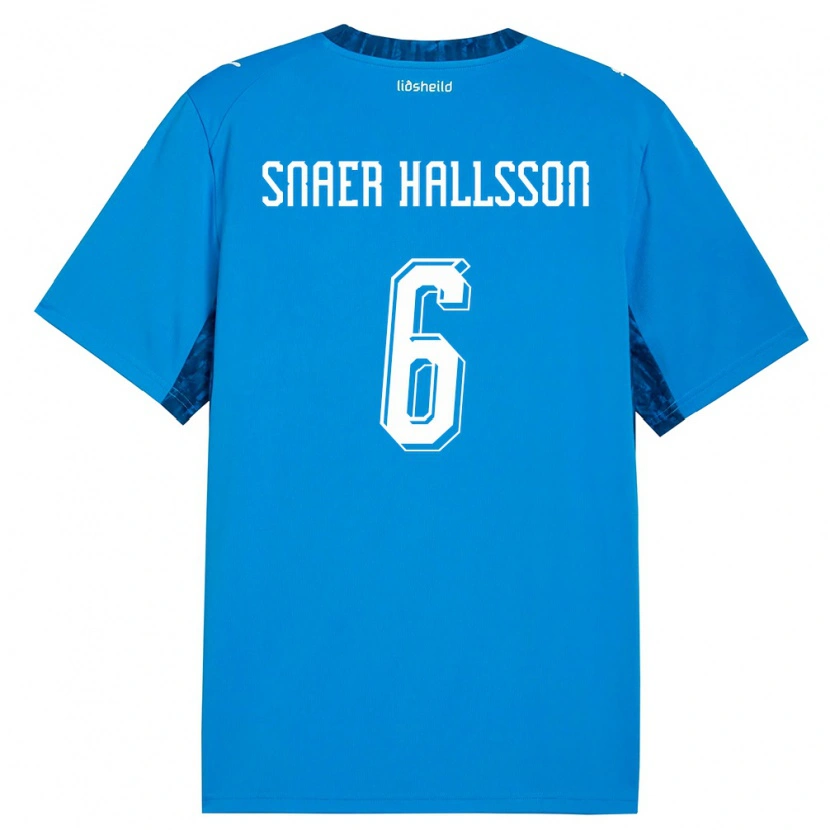 Danxen Dětské Island Gabríel Snaer Hallsson #6 Modrá Námořnická Domů Hráčské Dresy 26-28 Dres