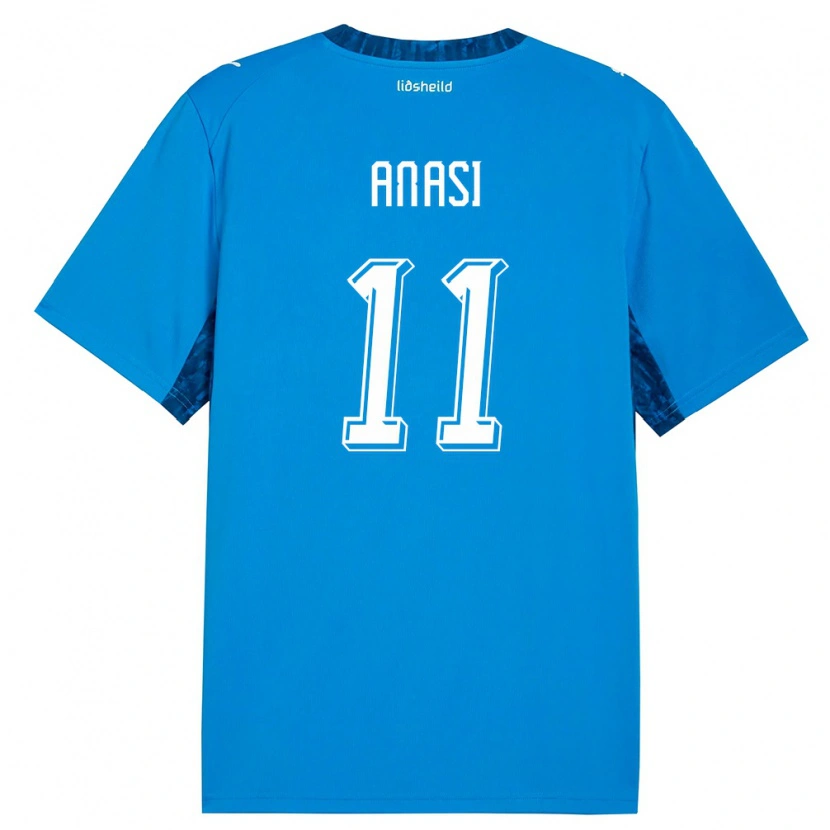 Danxen Dětské Island Natasha Anasi #11 Modrá Námořnická Domů Hráčské Dresy 26-28 Dres