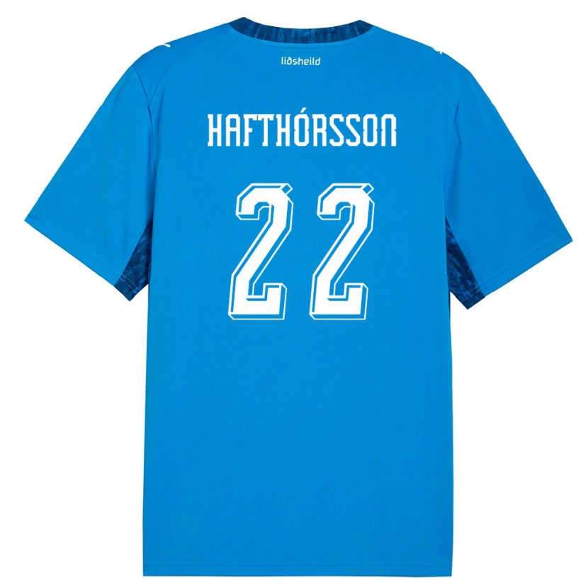 Danxen Dětské Island Gestur Alexander Hafthórsson #22 Modrá Námořnická Domů Hráčské Dresy 26-28 Dres