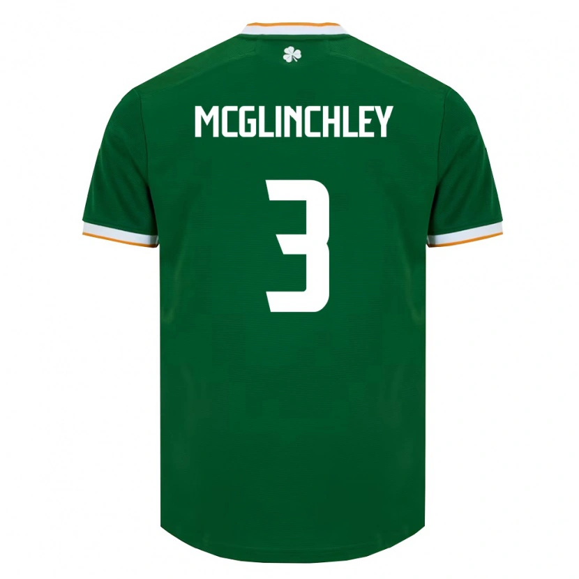 Danxen Dětské Irsko Harry Mcglinchley #3 Tmavě Zelená Bílá Domů Hráčské Dresy 26-28 Dres