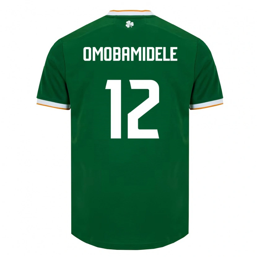 Danxen Dětské Irsko Andrew Omobamidele #12 Tmavě Zelená Bílá Domů Hráčské Dresy 26-28 Dres
