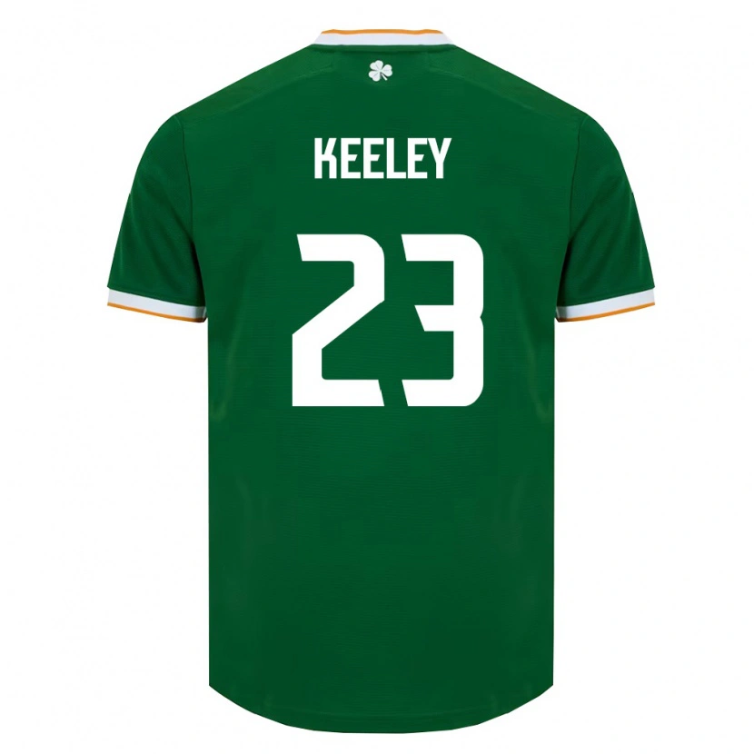 Danxen Dětské Irsko Josh Keeley #23 Tmavě Zelená Bílá Domů Hráčské Dresy 26-28 Dres