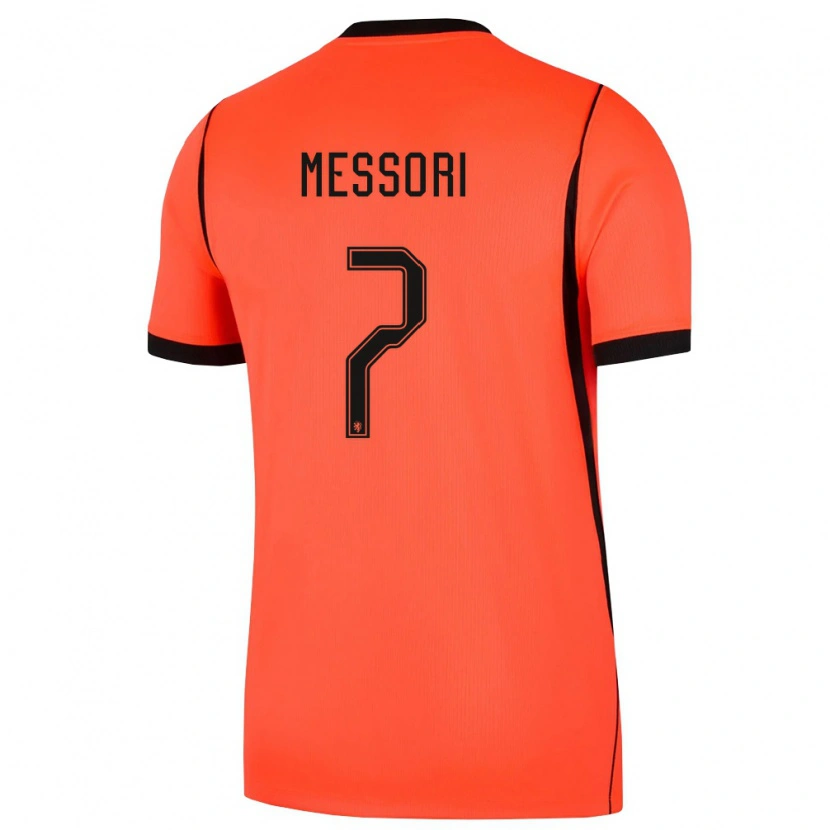 Danxen Dětské Nizozemsko Luca Messori #7 Oranžová Černá Domů Hráčské Dresy 26-28 Dres