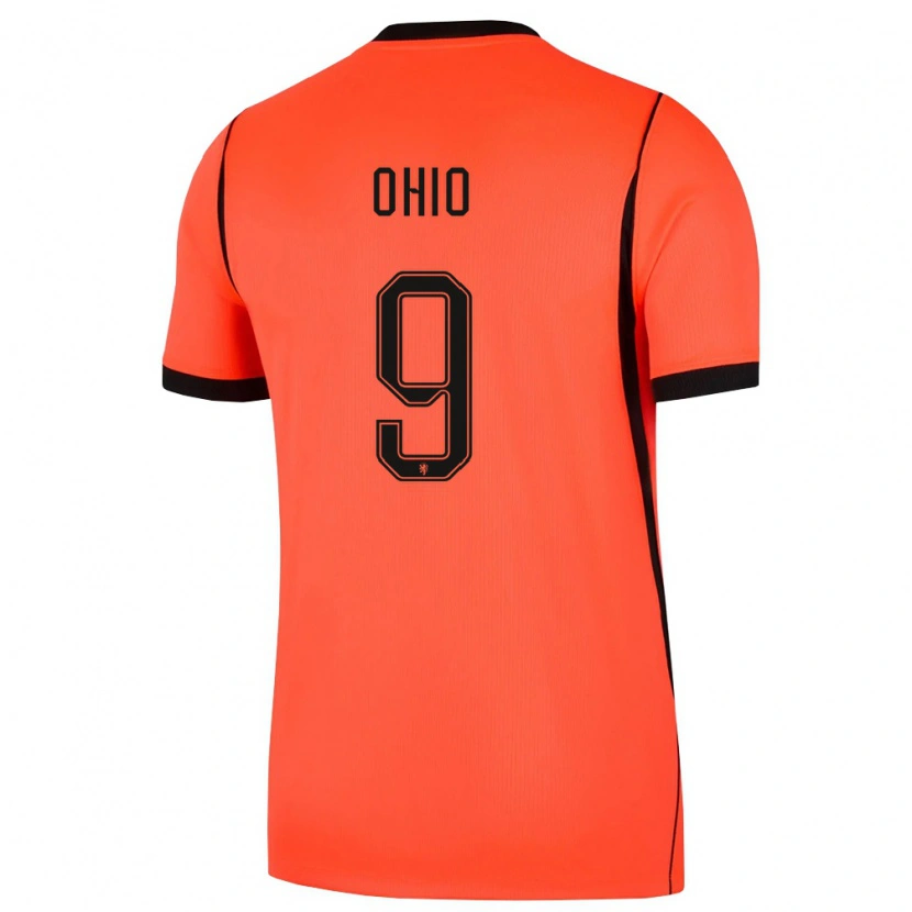 Danxen Dětské Nizozemsko Noah Ohio #9 Oranžová Černá Domů Hráčské Dresy 26-28 Dres
