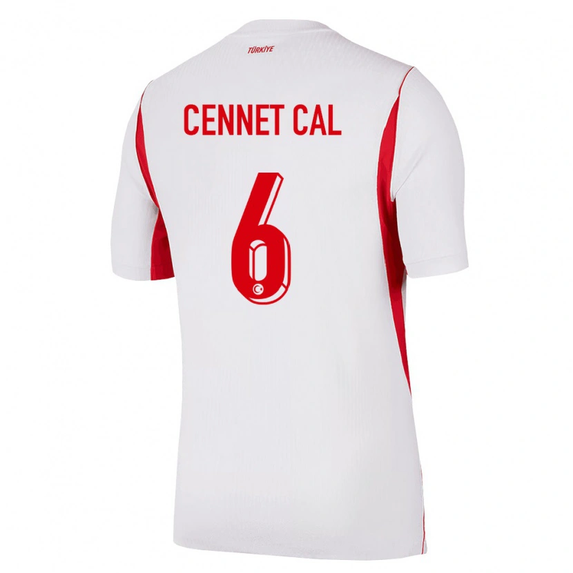 Danxen Dětské Turecko Meryem Cennet Çal #6 Bílá Červená Vínová Daleko Hráčské Dresy 26-28 Dres
