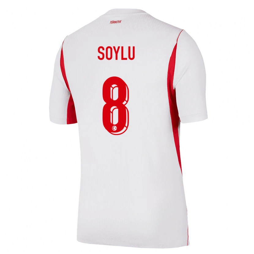 Danxen Dětské Turecko Darwin Soylu #8 Bílá Červená Vínová Daleko Hráčské Dresy 26-28 Dres