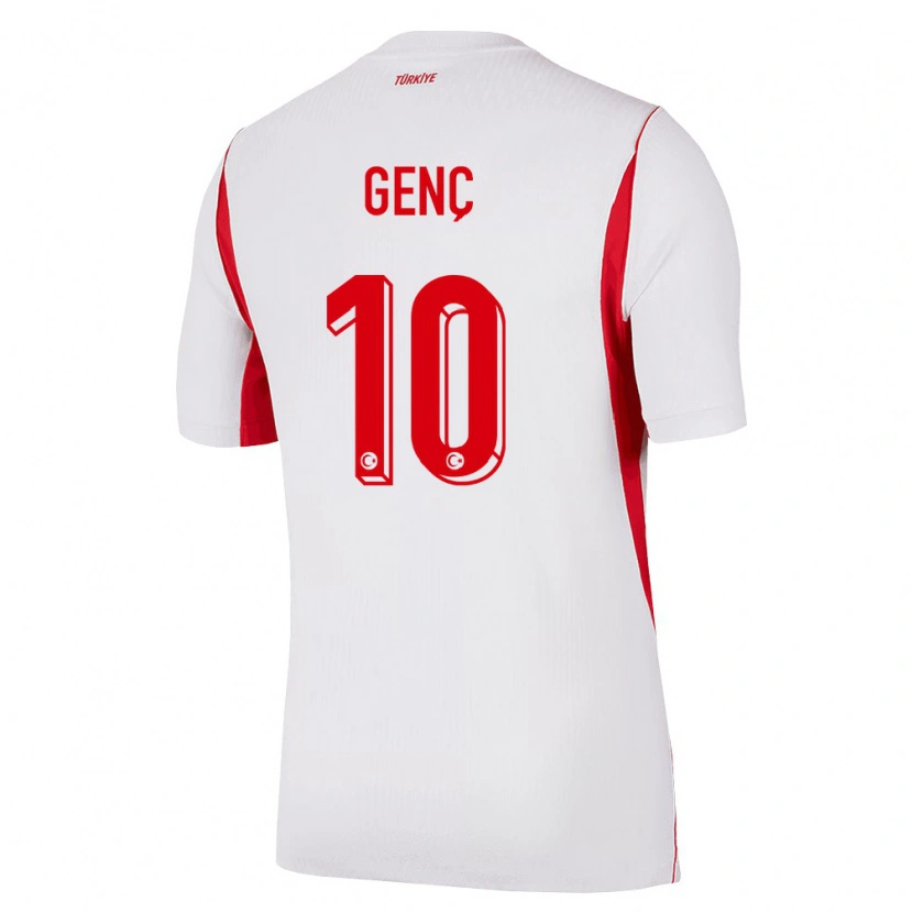 Danxen Dětské Turecko Yakup Genç #10 Bílá Červená Vínová Daleko Hráčské Dresy 26-28 Dres