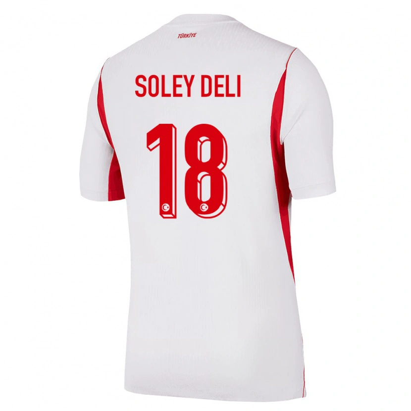 Danxen Dětské Turecko Dilara Soley Deli #18 Bílá Červená Vínová Daleko Hráčské Dresy 26-28 Dres