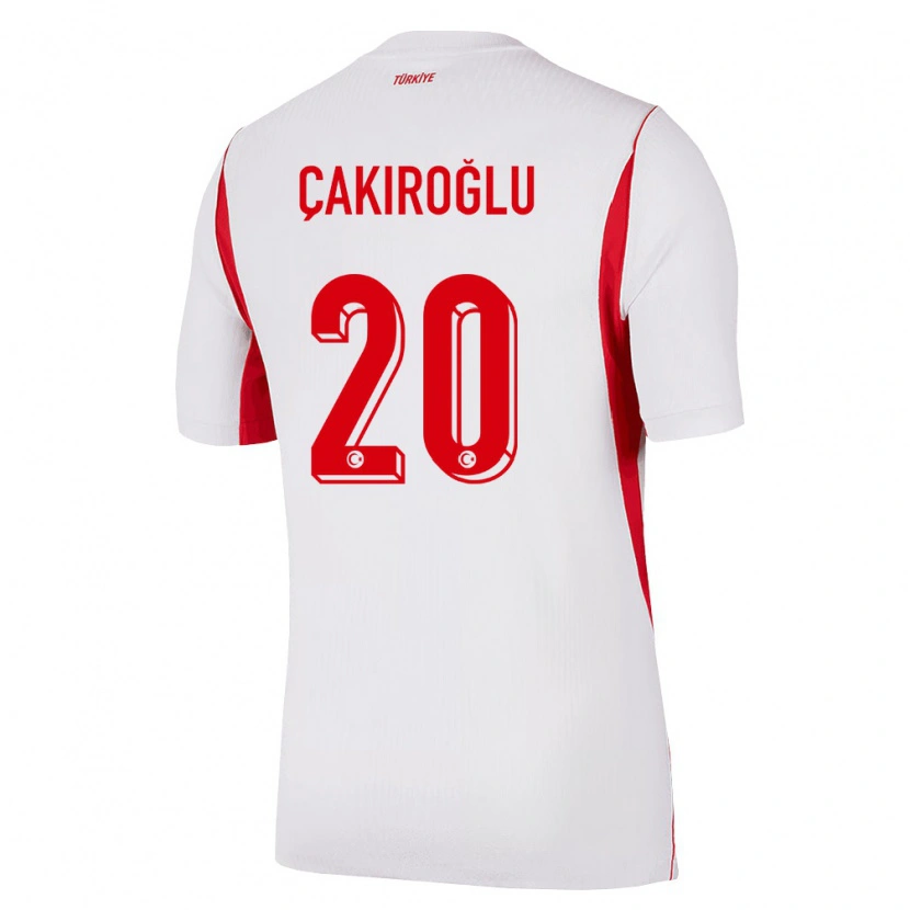 Danxen Dětské Turecko Onuralp Çakıroğlu #20 Bílá Červená Vínová Daleko Hráčské Dresy 26-28 Dres