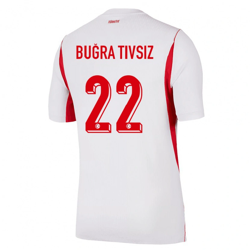 Danxen Dětské Turecko Ensar Buğra Tivsiz #22 Bílá Červená Vínová Daleko Hráčské Dresy 26-28 Dres