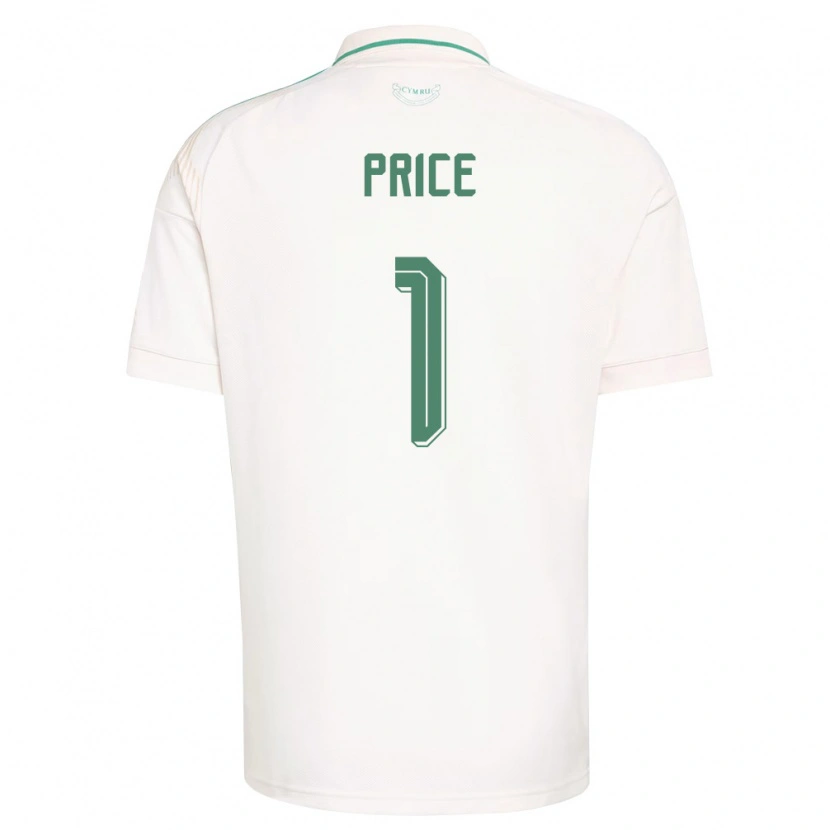 Danxen Dětské Wales Jo Price #1 Bílá Hnědá Zelená Daleko Hráčské Dresy 26-28 Dres