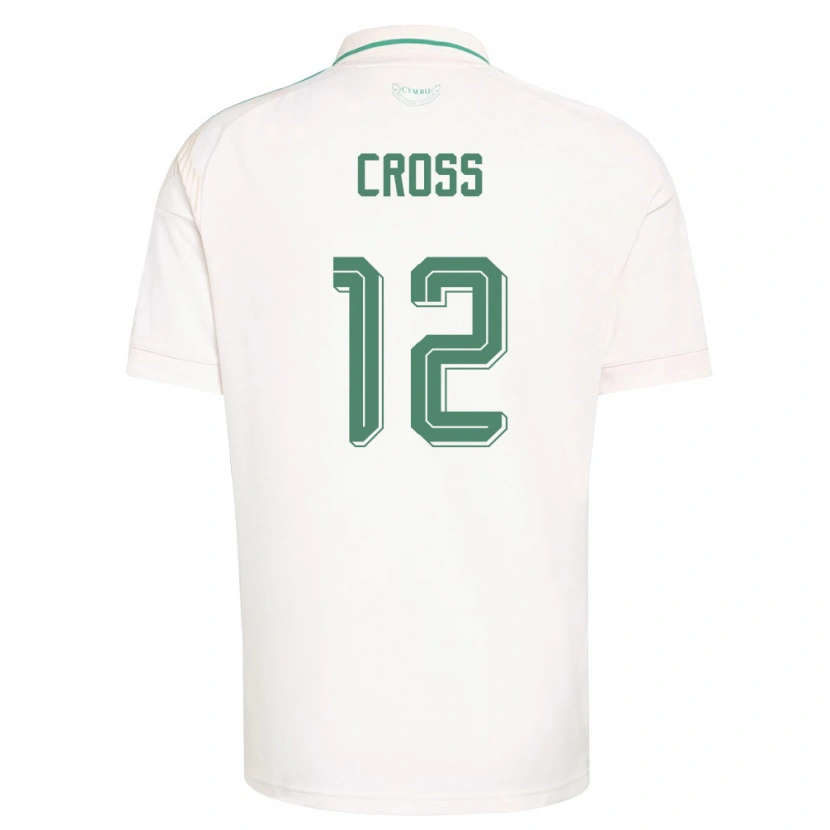 Danxen Dětské Wales Alex Cross #12 Bílá Hnědá Zelená Daleko Hráčské Dresy 26-28 Dres