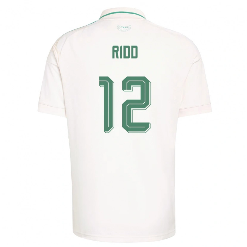 Danxen Dětské Wales Lewis Ridd #12 Bílá Hnědá Zelená Daleko Hráčské Dresy 26-28 Dres