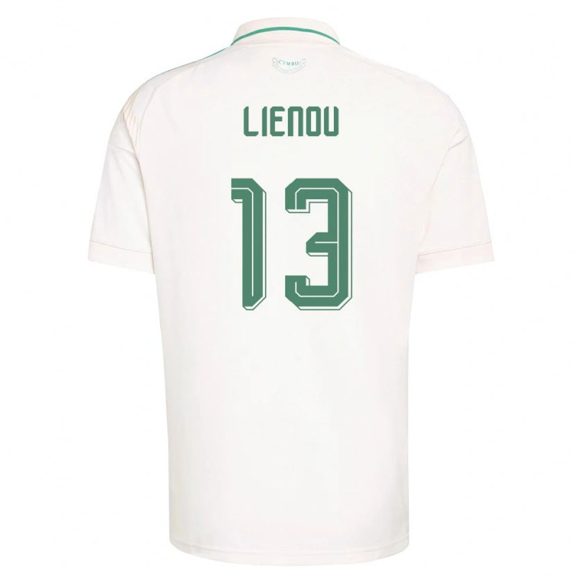 Danxen Dětské Wales Jayden Lienou #13 Bílá Hnědá Zelená Daleko Hráčské Dresy 26-28 Dres