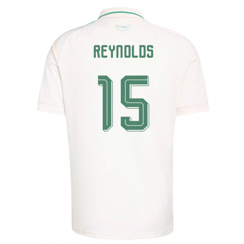 Danxen Dětské Wales Oliver Reynolds #15 Bílá Hnědá Zelená Daleko Hráčské Dresy 26-28 Dres