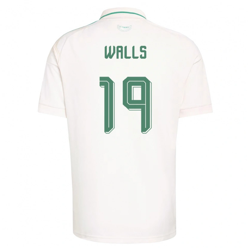 Danxen Dětské Wales Archie Walls #19 Bílá Hnědá Zelená Daleko Hráčské Dresy 26-28 Dres