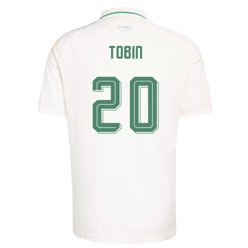 Danxen Dětské Wales Tiger Tobin #20 Bílá Hnědá Zelená Daleko Hráčské Dresy 26-28 Dres