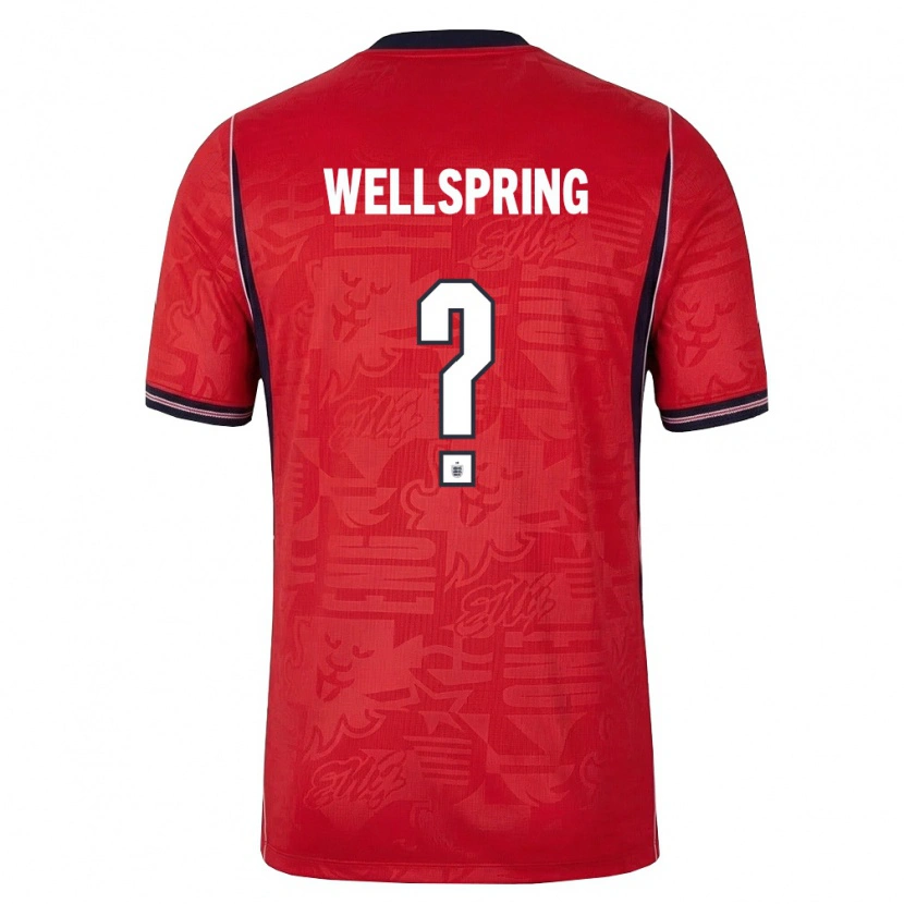 Danxen Dětské Anglie Toju Wellspring #0 Červená Námořnická Bílá Daleko Hráčské Dresy 26-28 Dres