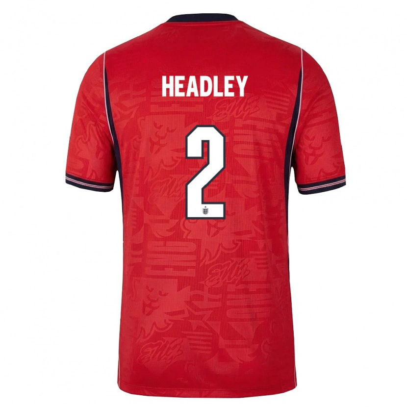 Danxen Dětské Anglie Dante Headley #2 Červená Námořnická Bílá Daleko Hráčské Dresy 26-28 Dres