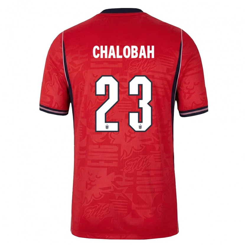 Danxen Dětské Anglie Trevoh Chalobah #23 Červená Námořnická Bílá Daleko Hráčské Dresy 26-28 Dres