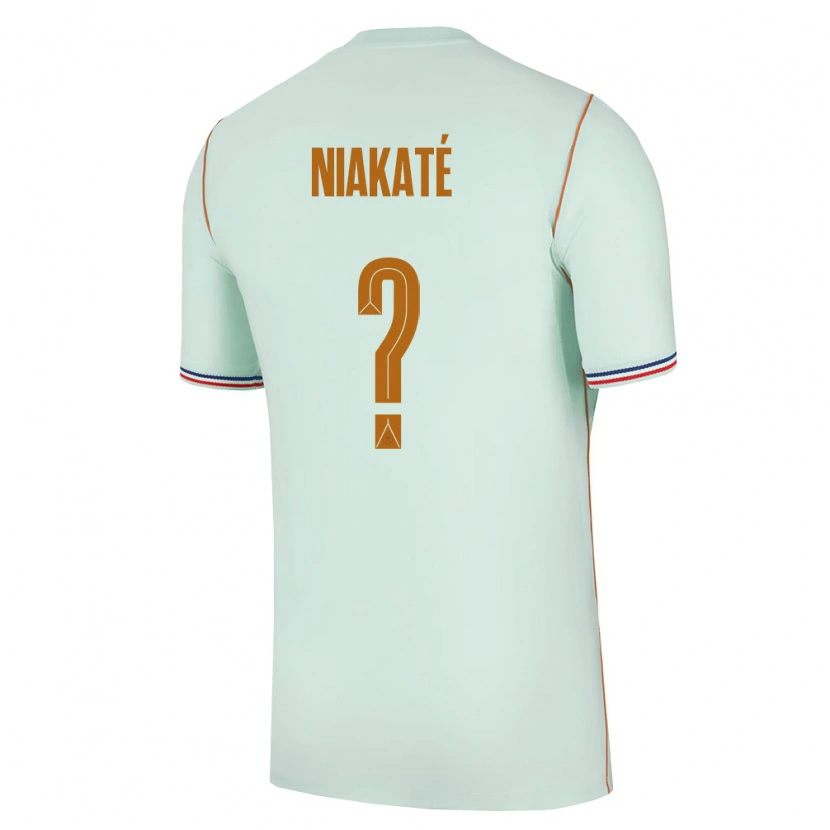 Danxen Dětské Francie Maoula Niakaté #0 Zelená Zlatá Daleko Hráčské Dresy 26-28 Dres