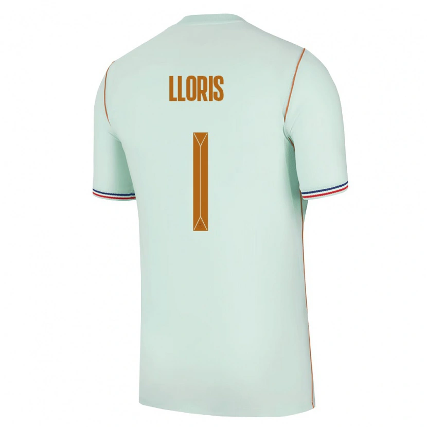 Danxen Dětské Francie Hugo Lloris #1 Zelená Zlatá Daleko Hráčské Dresy 26-28 Dres