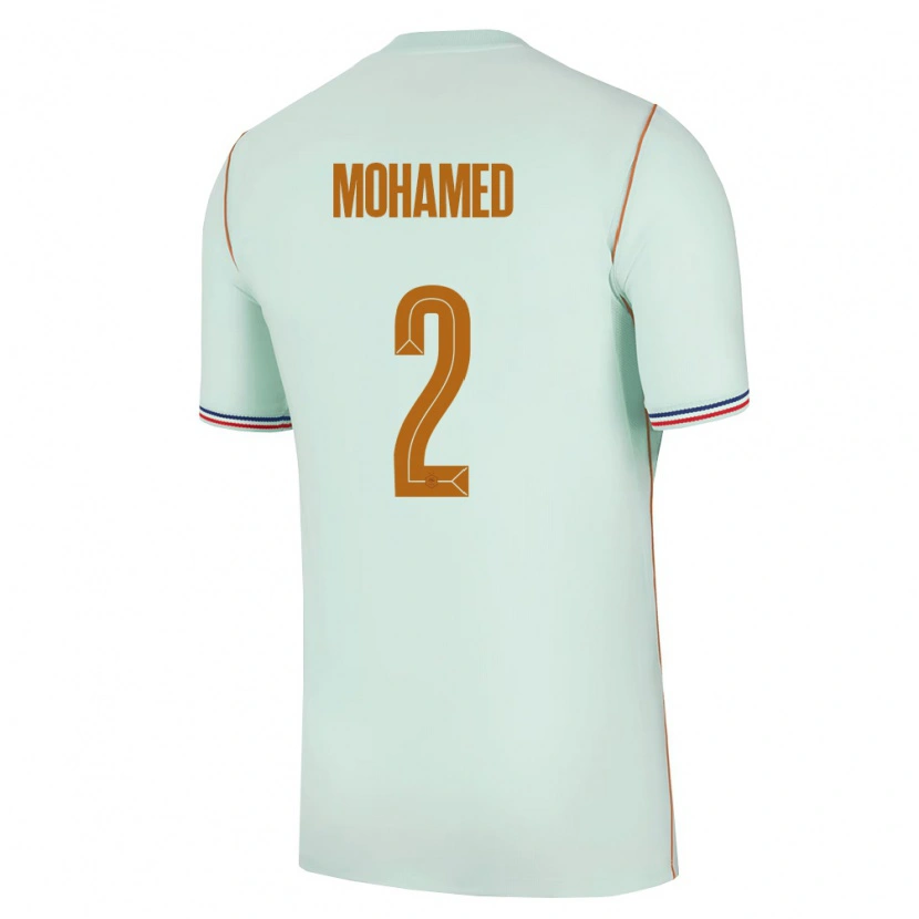 Danxen Dětské Francie Isyak Mohamed #2 Zelená Zlatá Daleko Hráčské Dresy 26-28 Dres