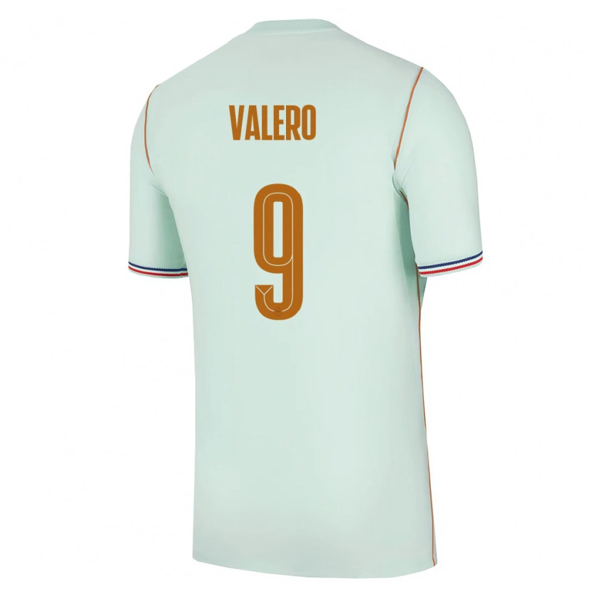 Danxen Dětské Francie Antoine Valero #9 Zelená Zlatá Daleko Hráčské Dresy 26-28 Dres